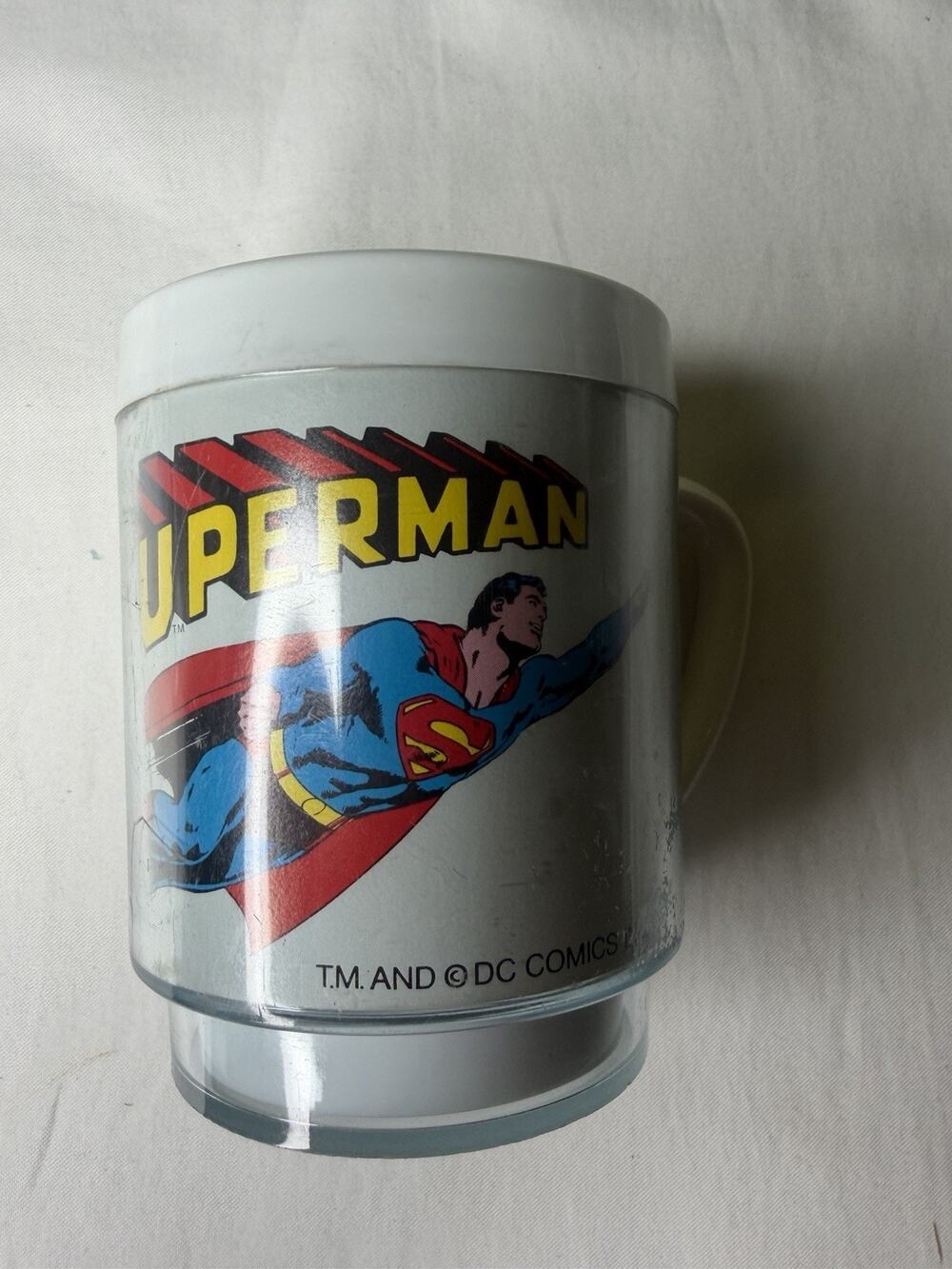 Vintage Superman Coffee Mug 1978 Dawn Passaic, NJ USA Made